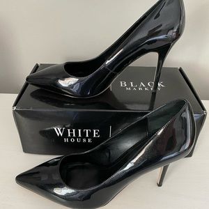 WHBM Black Stilettos Size 9.5